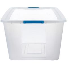 Caixa Organizadora Plastico Transparente UltraBox 46L 60x45,5x23,5cm Just Home Collection