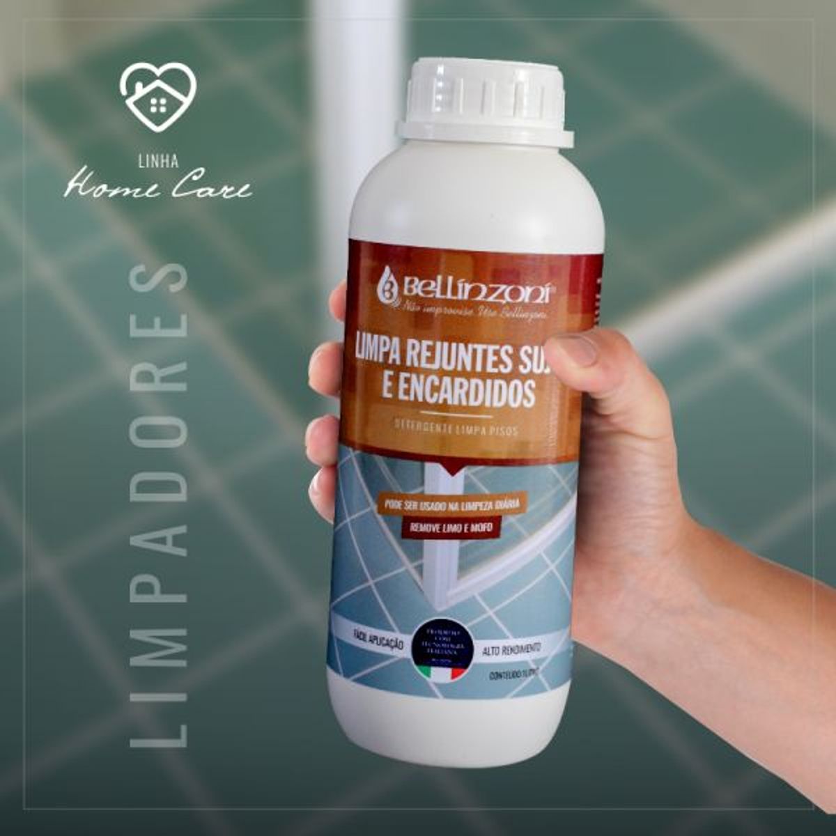 Limpa Rejuntes Sujos e Encardidos 1 Litro, marca Bellinzoni - Foto 2