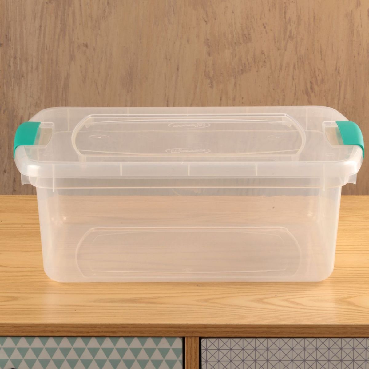 Caixa Organizadora Plastico Transparente Wenbox 15L 32x16x42cm Just Home Collection, marca Wenco - Foto 2