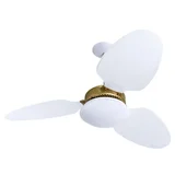 Ventilador de Teto Zenys LED com Controle Remoto 220V Branco Spirit