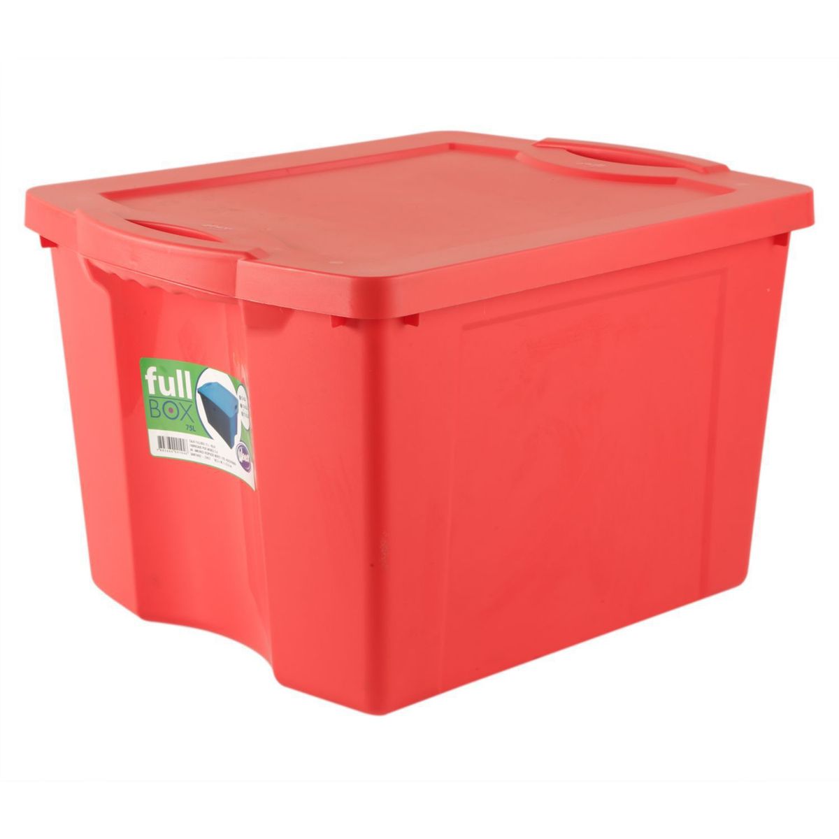 Caixa Organizadora Plastico Vermelha FullBox 75L 60x48x38cm Just Home Collection, marca Wenco - Foto Principal