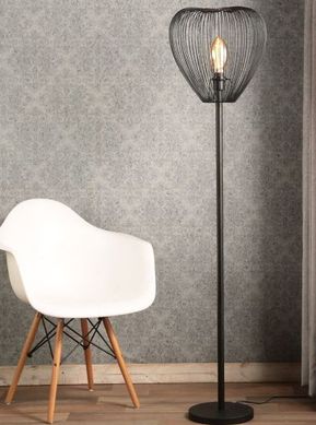 Luminria de Piso Leiden Metal 1 Lmpada E27 40W Preto
