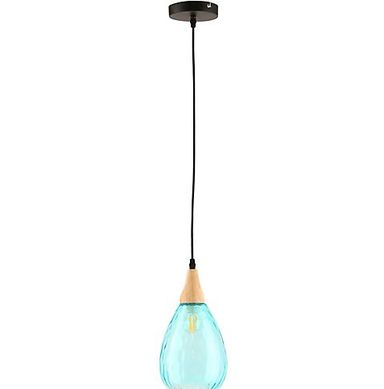 Luminria Pendente Cale 1L E14 Azul