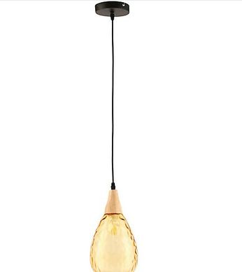 Luminria Pendente Cale 1L E14 Amarelo