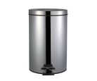 Lixeira 12l Aço Redonda com Pedal Cromada Just Home Collection