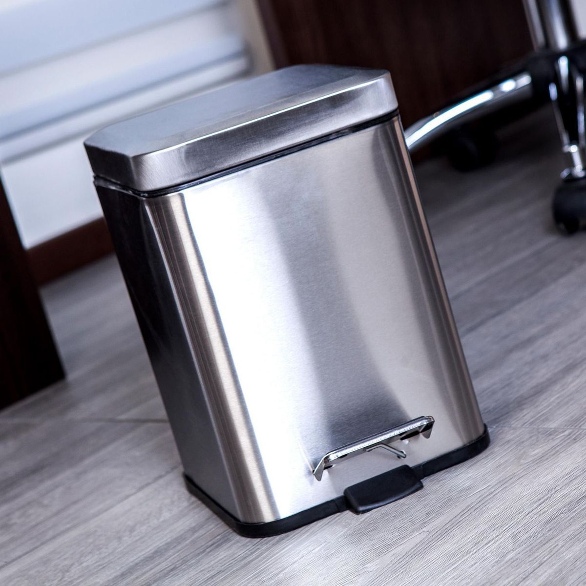 Lixeira Pedal Square 6 Litros, marca Just Home Collection - Foto Principal