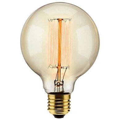 Lmpada de Filamento Carbono G95 40W E27 2000K 127V Bronze