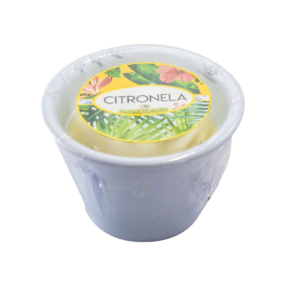 Vaso de Alumínio Médio Citronela Branco, marca Velas Aib - Foto Principal