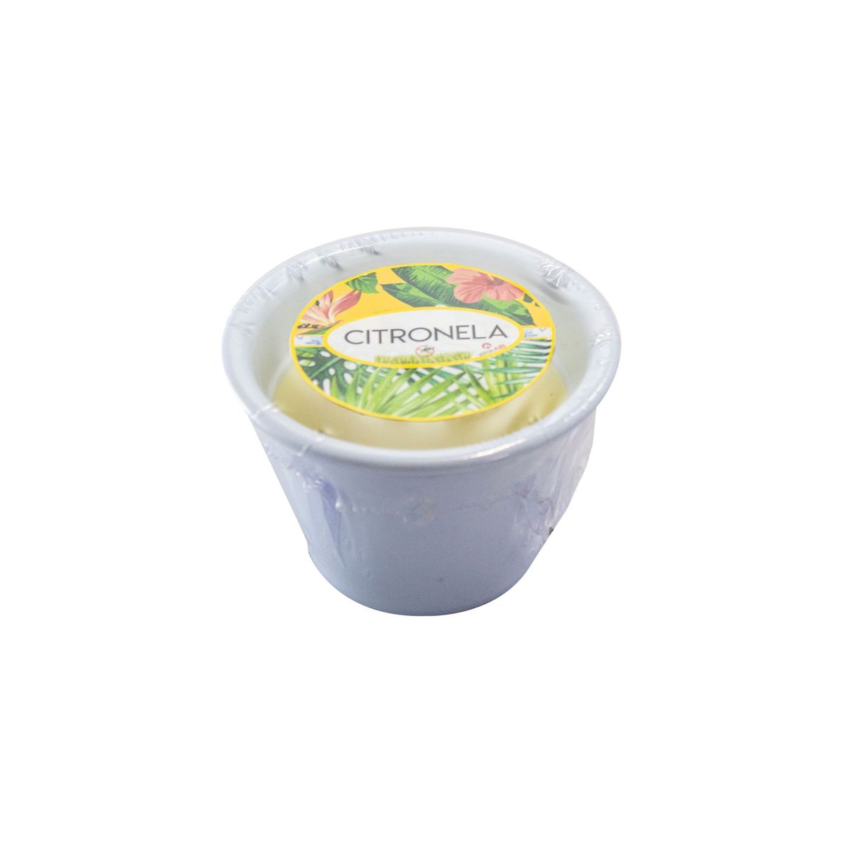 Vaso de Alumínio Médio Citronela Branco, marca Velas Aib - Foto Principal