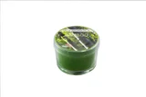 Vela Copo de Vidro Pequeno Bamboo Verde