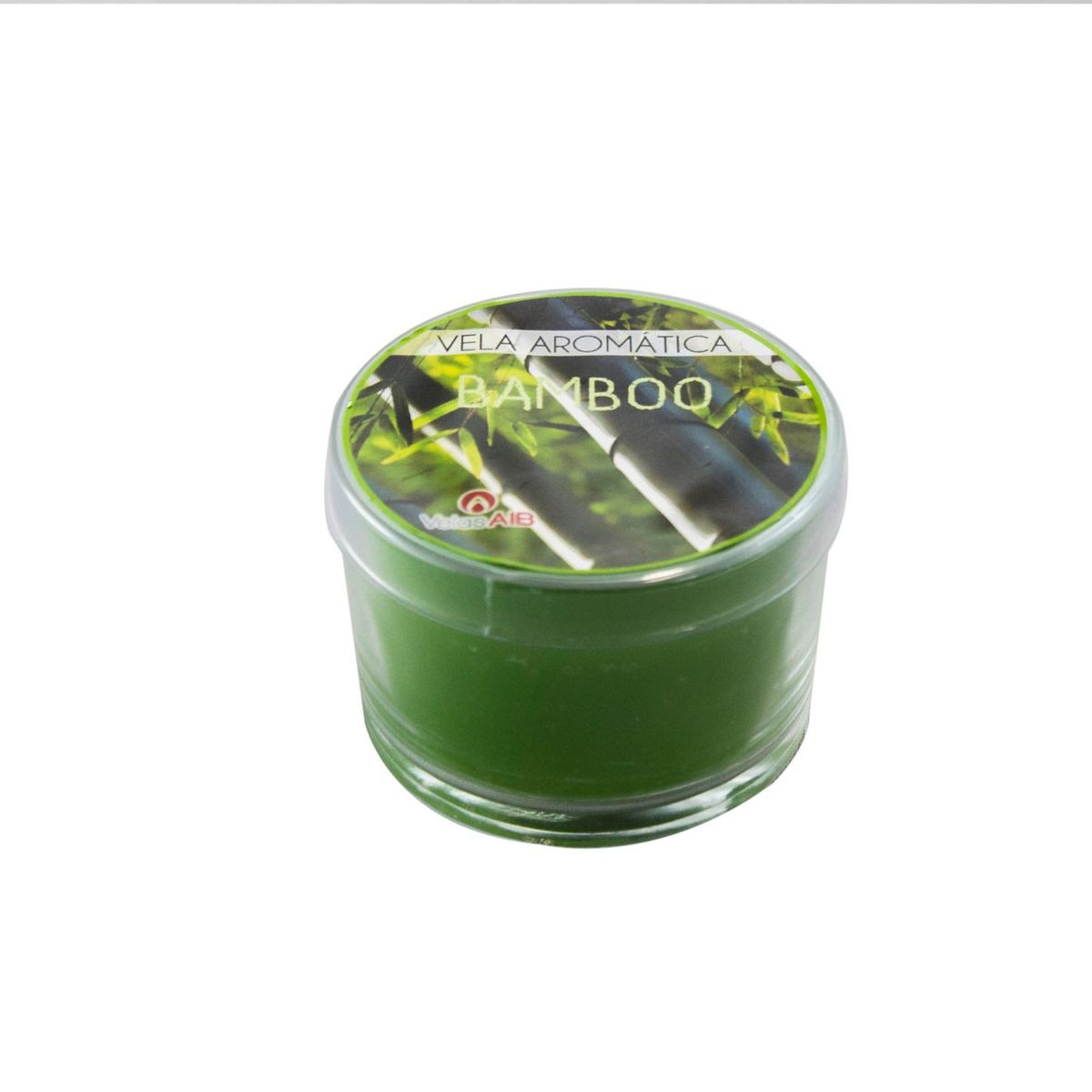 Vela Copo de Vidro Pequeno Bamboo Verde, marca Velas Aib - Foto Principal