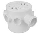 Caixa Sifonada Grelha Vórtice Redonda DN150x150x50 Branco