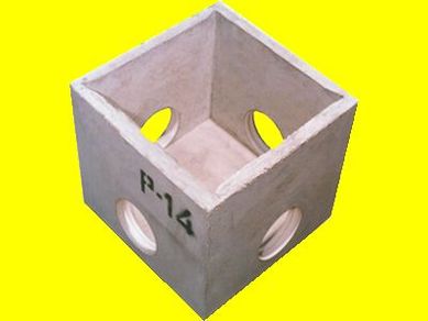 Caixa guas Pluviais De Concreto Sem Tampa P-14 35X35Cm