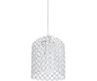 Luminária Pendente de Vidro e Metal Ovar 1 Lâmpada E27 40W Transparente