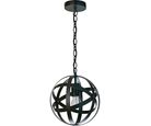 Pendente Luminária de Teto Serpa 1 Lâmpada E27 Preto Just Home Collection