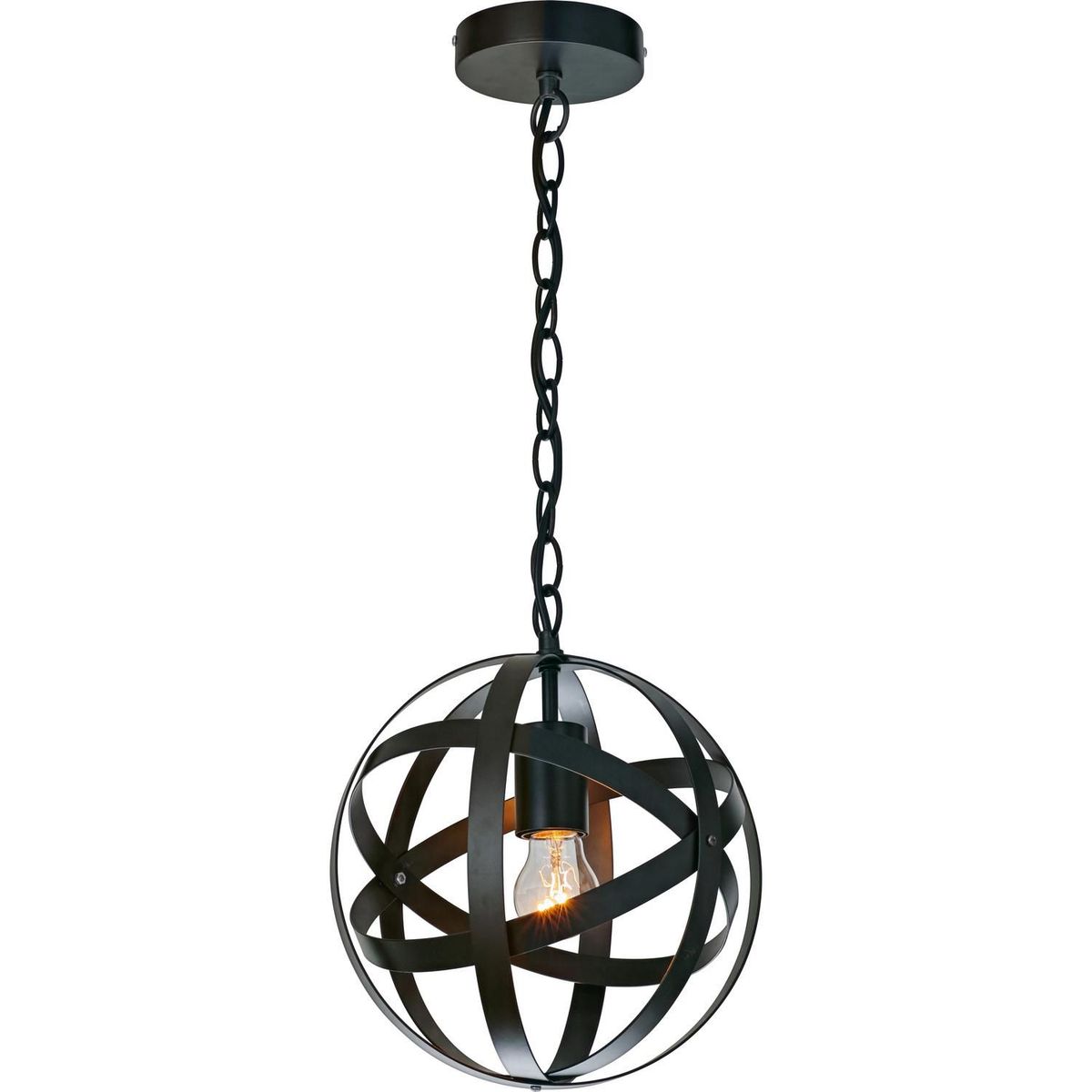 Pendente Luminária de Teto Serpa 1 Lâmpada E27 Preto Just Home Collection, marca Just Home Collection - Foto 2