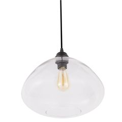 Pendente Luminária de Teto Giza 1 Lâmpada E27 Preto Just Home Collection