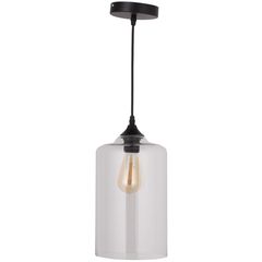 Pendente Luminária de Teto Suez 1 Lâmpada E27 Preto