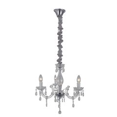 Lustre Treviso de Acrílico 3 Lâmpadas 40W E14 Bivolt 43x143cm