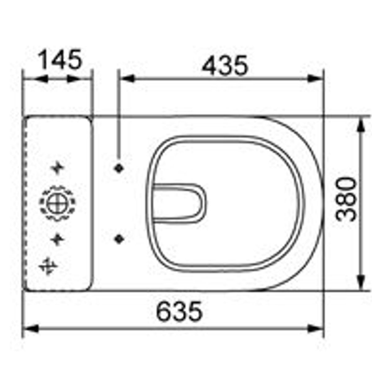 Kit Vaso Sanitário com Caixa Acoplada Loren Luna Branco Lorenzetti, marca Lorenzetti - Foto 2