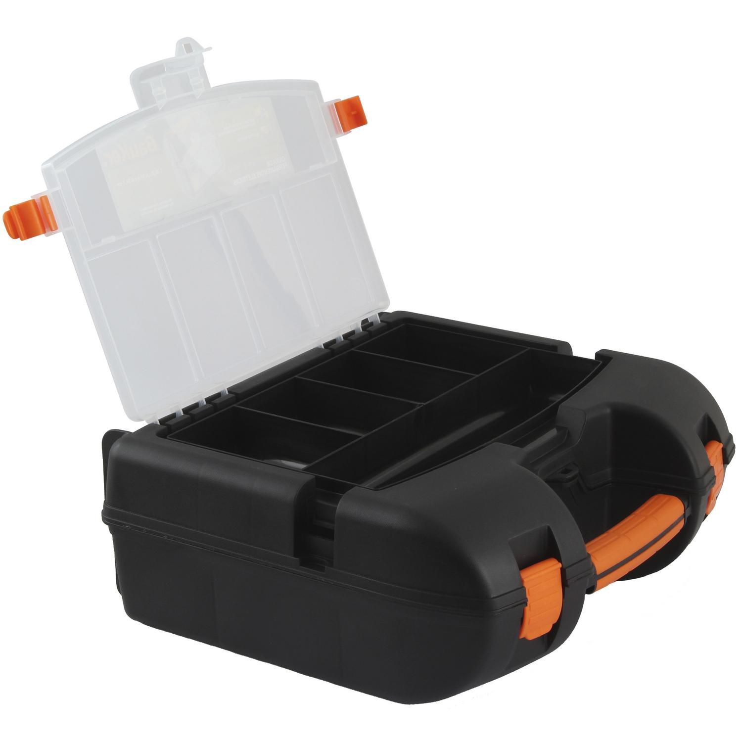 Caixa para Furadeira 13,8x36,8cm Preto e Laranja | Sodimac