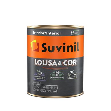 Base C Acetinado Esmalte Premium Lousa e Cor Exterior e Interior 800ml Transparente