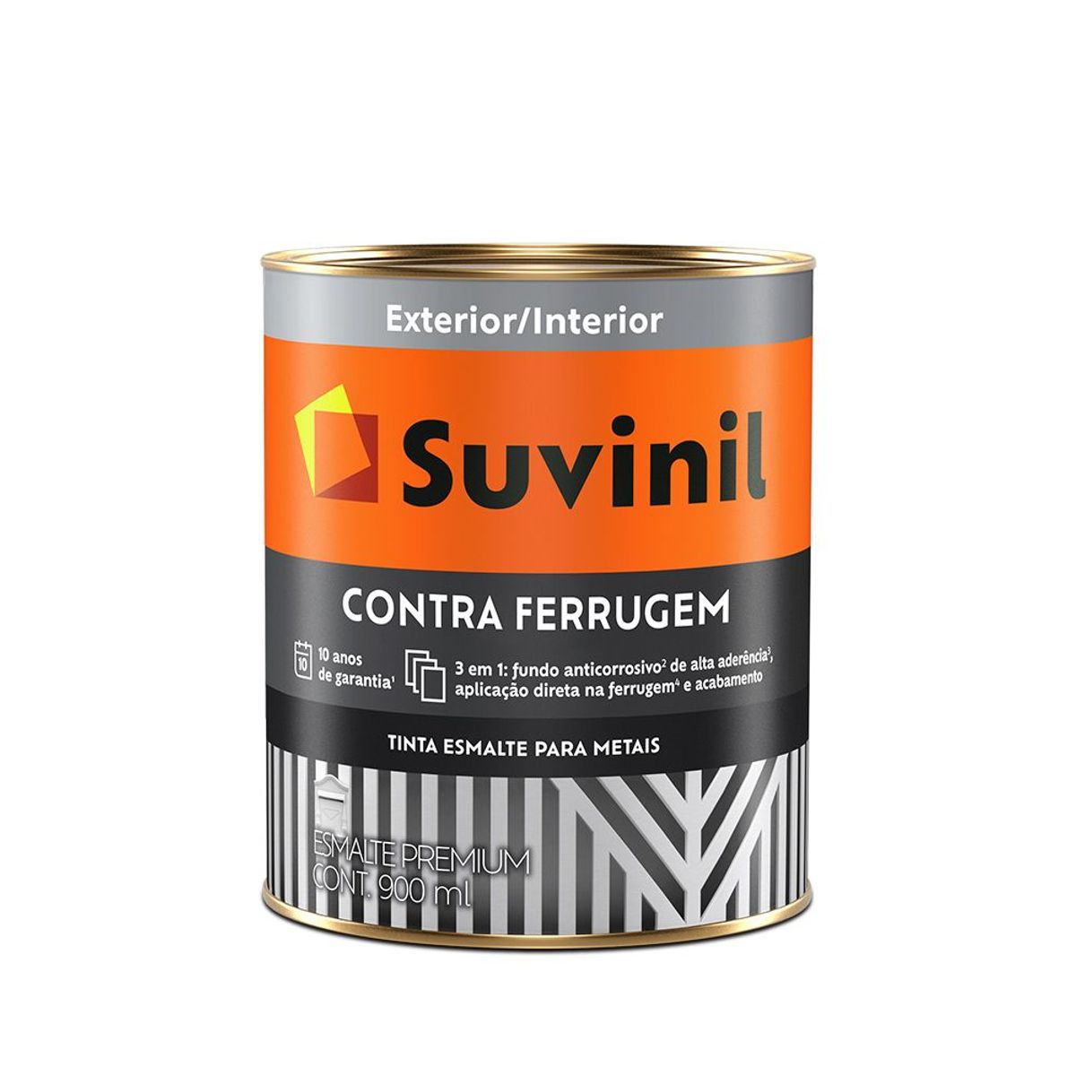 Esmalte Contra Ferrugem Brilhante 900ml Branco, marca Suvinil - Foto Principal