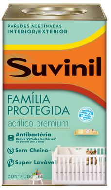 Base A2 Acetinado Famlia Protegida Exterior e Interior 16L Transparente