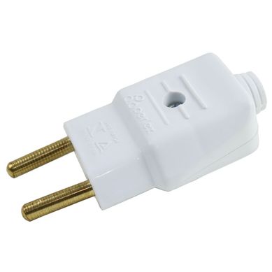 Plugue Macho Branco 2 Polos 10A