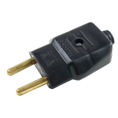 Plugue Macho Preto 2 Polos 10A