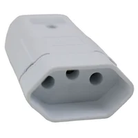 Plugue Fêmea Branco 3 Polos 20A