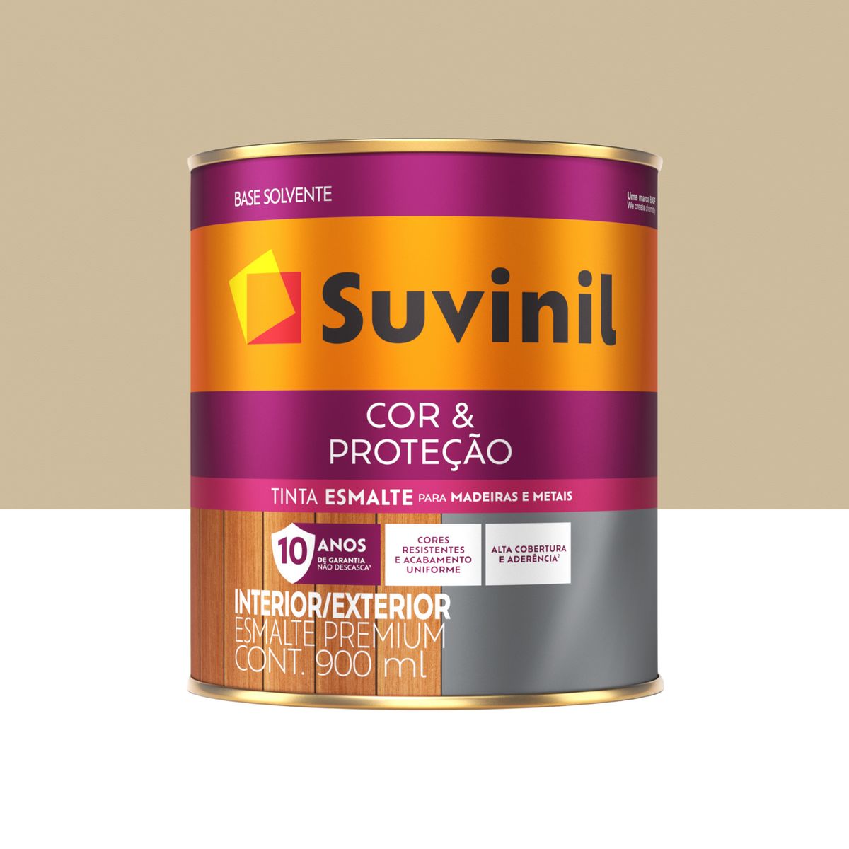 Esmalte Cor e Proteção 900ml Camurça, marca Suvinil - Foto Principal