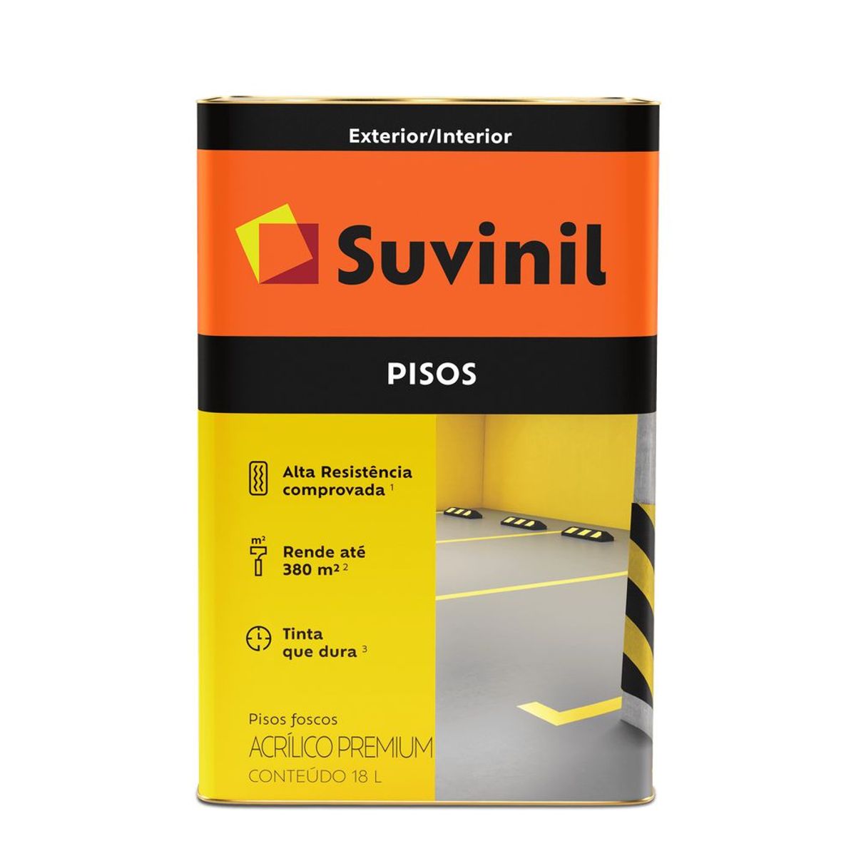 Tinta para Piso Cinza Fosco 18L Suvinil, marca Suvinil - Foto 2