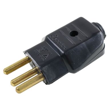 Plugue Macho Preto 3 Polos 20A