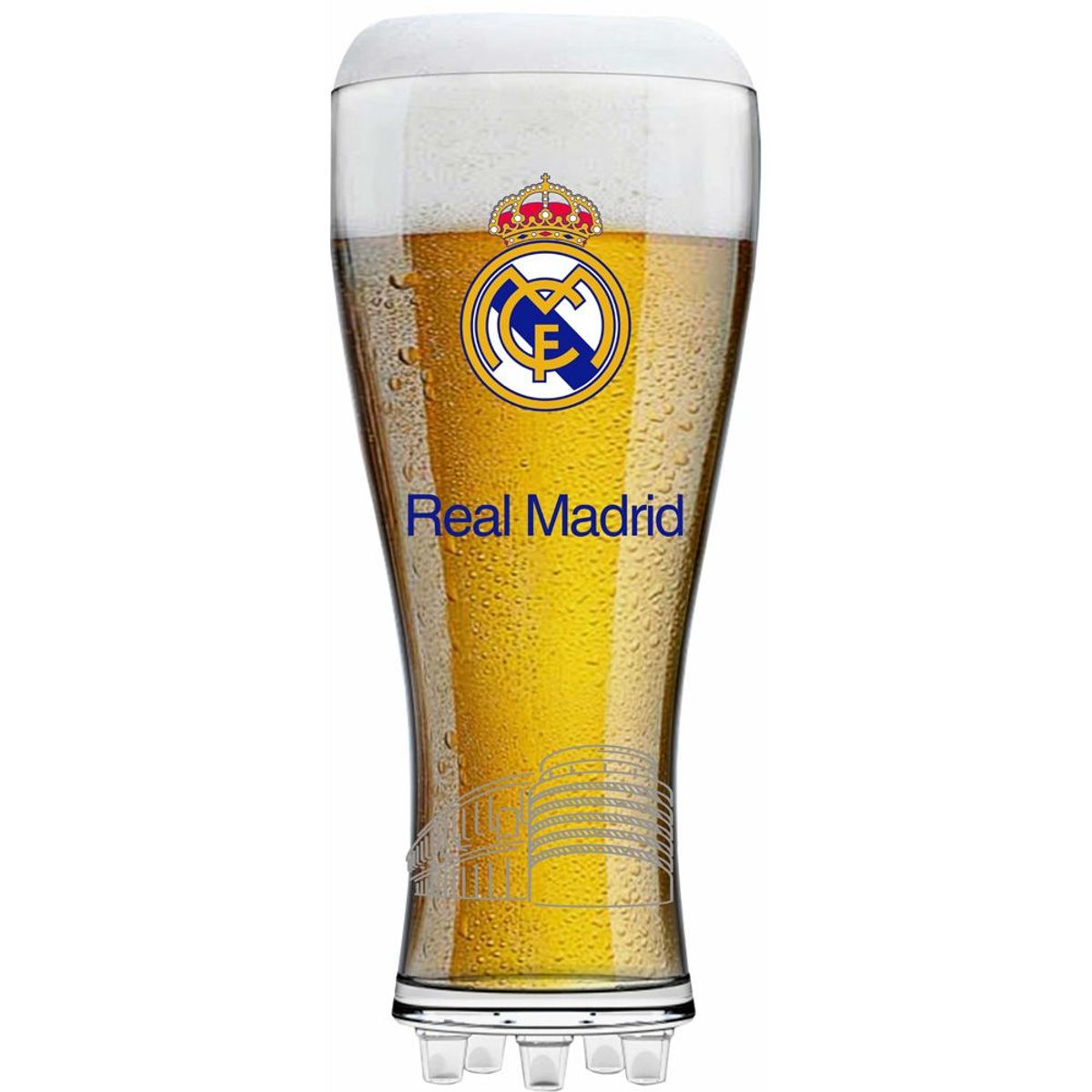 Copo Chuteira Real Madrid Transparente 370ml Globimport, marca  - Foto Principal