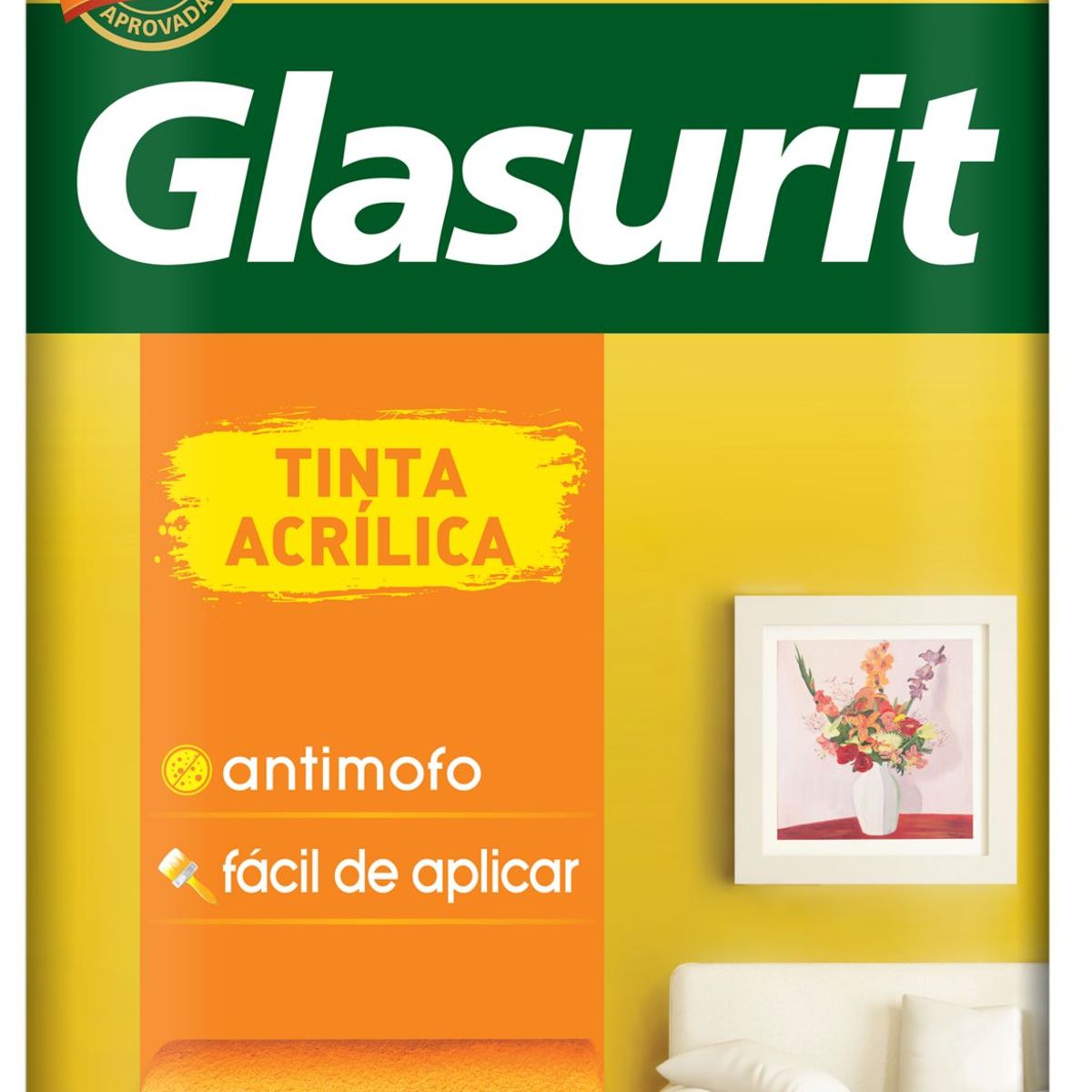Tinta Acrilica Economica Fosco Palha 18L, marca Suvinil - Foto 2