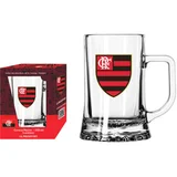 Caneca Maxim 500ml Flamengo Transparente