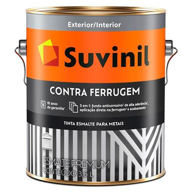 Esmalte Contra Ferrugem Brilhante 3,6L Cinza Escuro