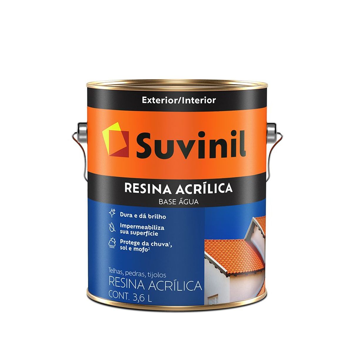 Resina Acrílica Base Água 3,6L Marfim, marca Suvinil - Foto Principal