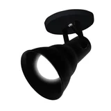 Spot Circular Hol 1 Lâmpada E27 Bivolt Preto Taschibra