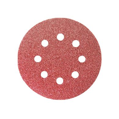 Disco de Lixa com Velcro Perfurado P36 125mm 5 Peas Vermelho