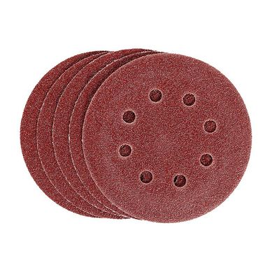 Disco de Lixa com Velcro 125mm 738029 Gro 40 5 Peas Vermelho MTX
