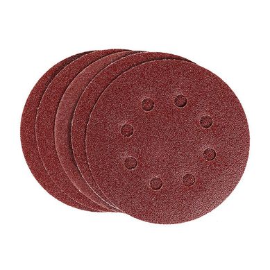 Disco de Lixa com Velcro 125mm 738049 Gro 80 5 Peas Vermelho MTX
