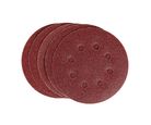Disco de Lixa com Velcro 125mm 738049 Grão 80 5 Peças Vermelho MTX