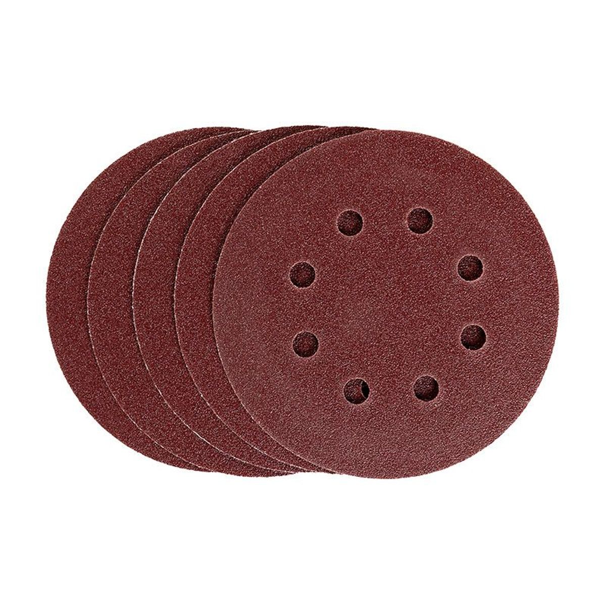 Disco de Lixa com Velcro 125mm 738059 Grão 100 5 Peças Vermelho MTX, marca Mtx - Foto Principal
