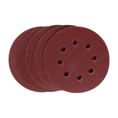 Disco de Lixa com Velcro 125mm 738069 Gro 120 5 Peas Vermelho MTX