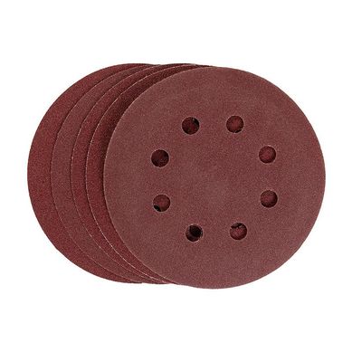 Disco de Lixa com Velcro 125mm 738079 Gro 150 5 Peas Vermelho MTX
