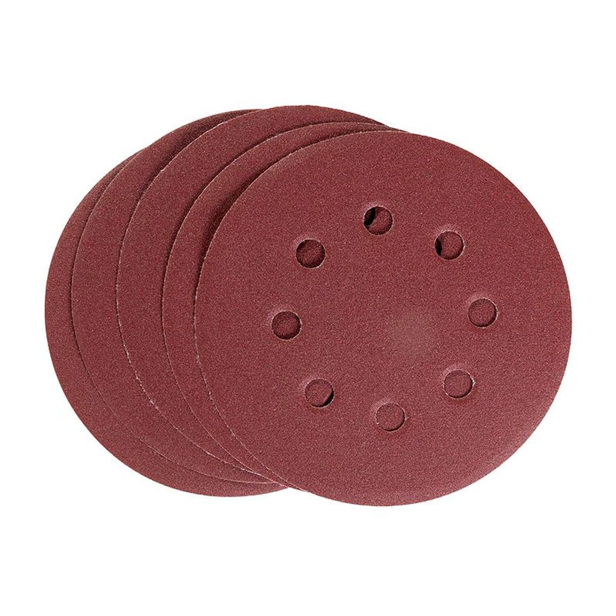 Disco de Lixa com Velcro 125mm 738099 Grão 220 5 Peças Vermelho MTX, marca Mtx - Foto Principal