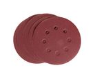 Disco de Lixa com Velcro 125mm 738099 Grão 220 5 Peças Vermelho MTX