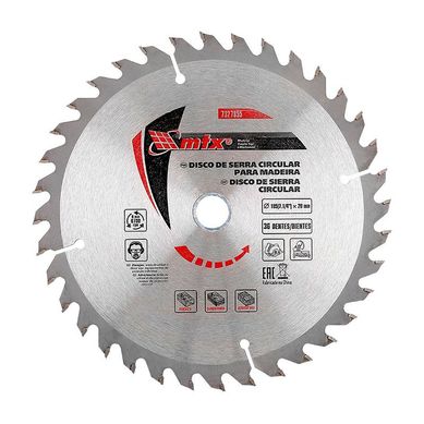 Disco de Serra Circular para Madeira 185mm 7327855 Prata MTX